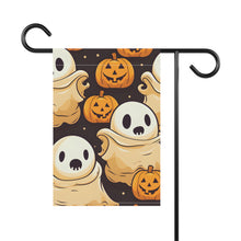 DistinctInk Garden & House Banner / Flag with Ghost Skeleton Pumpkin Pattern Design for Halloween