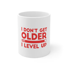 DistinctInk Glossy White Coffee / Tea Mug - I Don't Get Older I Level Up - Gamer