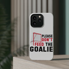 DistinctInk ToughCase for Apple iPhone, Compatible with MagSafe Charging - Please Don't Feed the Goalie