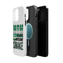 DistinctInk ToughCase for Apple iPhone, Compatible with MagSafe Charging - Mom of a Freaking Awesome Snake