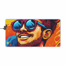 DistinctInk LED Gaming Mouse Pad with The Power of Simplicity Design for LGBTQ+ Pride