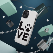 DistinctInk ToughCase for Apple iPhone, Compatible with MagSafe Charging - Love - Dog Paw