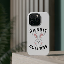 DistinctInk ToughCase for Apple iPhone, Compatible with MagSafe Charging - Rabbit Cuteness - Bunny Ears