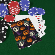 DistinctInk Playing Poker Cards with "Halloween Haunts and Pumpkin Pals" Design for Halloween