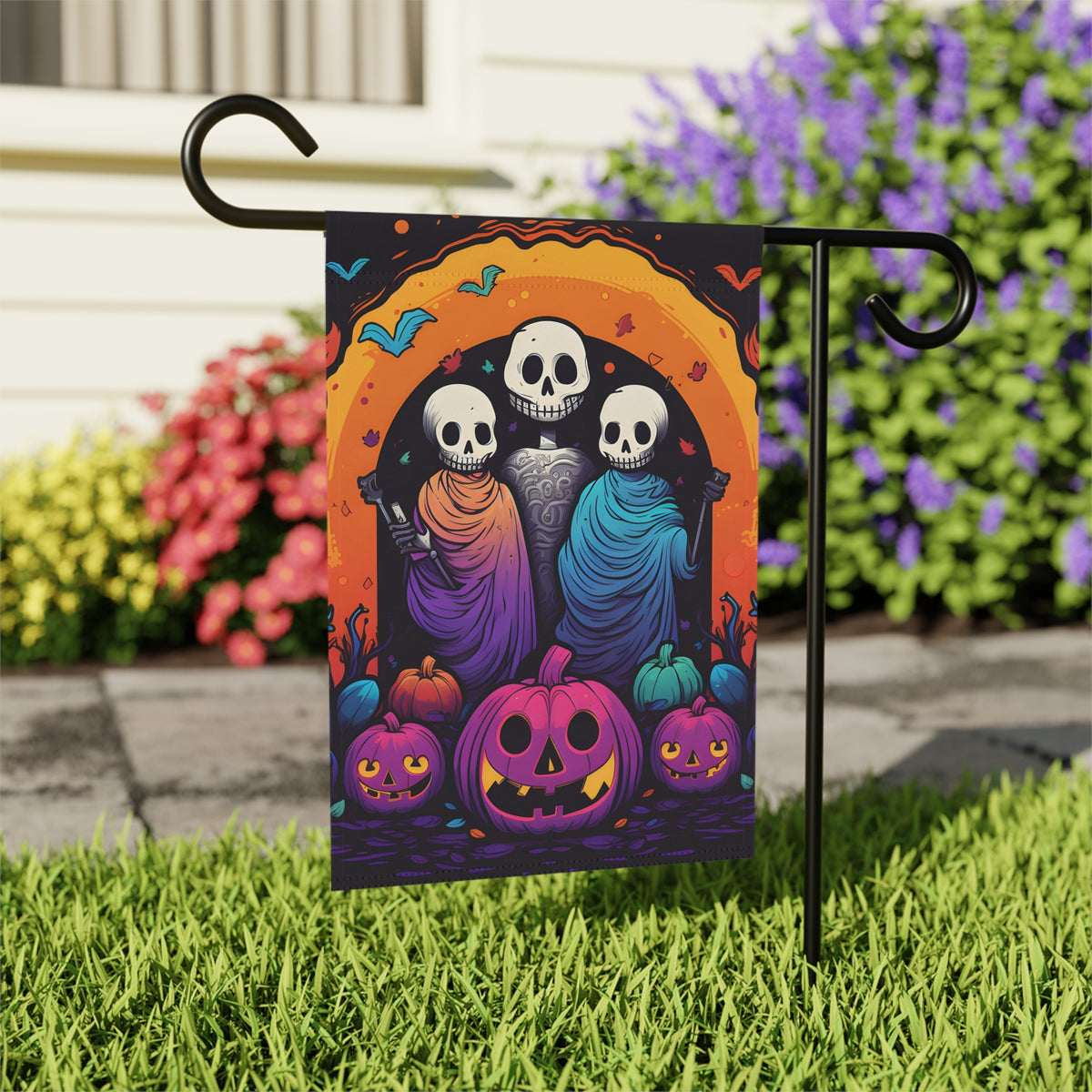 Garden & House Banner Flag with The Paths We Choose Design for Halloween LGBTQ+ Pride, view 10