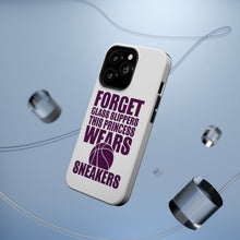 DistinctInk ToughCase for Apple iPhone, Compatible with MagSafe Charging - Forget Glass Slippers Princess Wears Sneakers