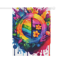 DistinctInk Garden & House Banner Flag with The Road to Fulfillment Design for LGBTQ+ Pride