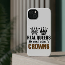 DistinctInk ToughCase for Apple iPhone, Compatible with MagSafe Charging - Real Queens Fix Each Other's Crowns