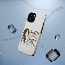DistinctInk ToughCase for Apple iPhone, Compatible with MagSafe Charging - Curly Hair Don't Care