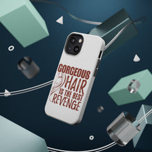 DistinctInk ToughCase for Apple iPhone, Compatible with MagSafe Charging - Gorgeous Hair is the Best Revenge