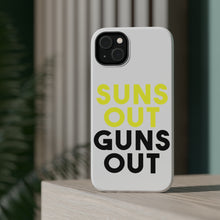 DistinctInk ToughCase for Apple iPhone, Compatible with MagSafe Charging - Suns Out, Guns Out
