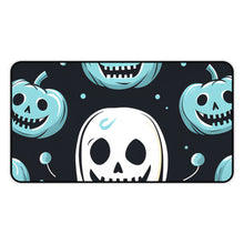 DistinctInk Desk Mat with Skele-Ghostly Pumpkin Patch Design for Halloween