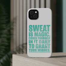 DistinctInk ToughCase for Apple iPhone, Compatible with MagSafe Charging - Sweat is Magic Cover Yourself Daily Grand Wishes