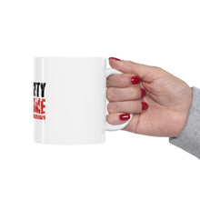DistinctInk Glossy White Coffee / Tea Mug - Intensity Isn't A Perfume