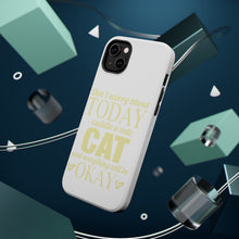 DistinctInk ToughCase for Apple iPhone, Compatible with MagSafe Charging - Cuddle a Cat Everything Will Be Okay