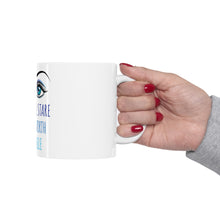 DistinctInk Glossy White Coffee / Tea Mug - People Will Stare Make it Worth Their While