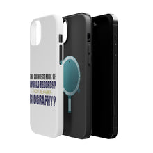 DistinctInk ToughCase for Apple iPhone, Compatible with MagSafe Charging - Guinness Book Of Records - My Biography