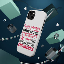 DistinctInk ToughCase for Apple iPhone, Compatible with MagSafe Charging - Strongest Women are Mechanical Engineers