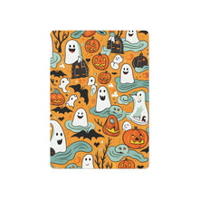DistinctInk Playing Poker Cards with Flying Pumpkin Bats Design for Halloween