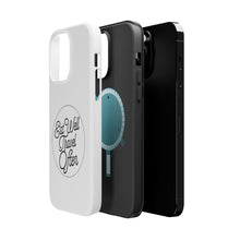 DistinctInk ToughCase for Apple iPhone, Compatible with MagSafe Charging - Eat Well, Travel Often