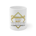 Glossy White Coffee / Tea Mug - Diamonds Are a Girl's Best Friend