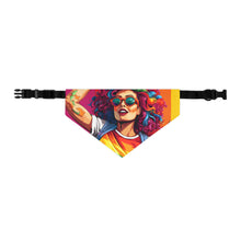 DistinctInk Adjustable Pet Banana Collar with Leading a New Path Design for LGBTQ+ Pride