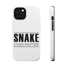 DistinctInk ToughCase for Apple iPhone, Compatible with MagSafe Charging - SNAKE Lives Matter