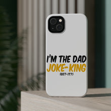 DistinctInk ToughCase for Apple iPhone, Compatible with MagSafe Charging - I'm the Dad Joke-King (Get-It?)