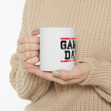 DistinctInk Glossy White Coffee / Tea Mug - Game Day