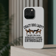 DistinctInk ToughCase for Apple iPhone, Compatible with MagSafe Charging - Crazy Dog Lady? Canine Enthusiast