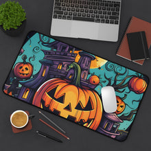DistinctInk Desk Mat with Trick or Treat Parade Design for Halloween