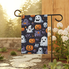 DistinctInk Garden & House Banner Flag with Spooky Bat-o-lanterns Design for Halloween