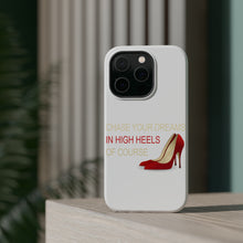 DistinctInk ToughCase for Apple iPhone, Compatible with MagSafe Charging - Chase Your Dreams In High Heels Of Course