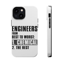DistinctInk ToughCase for Apple iPhone, Compatible with MagSafe Charging - Chemical Engineers are the Best