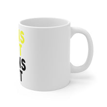 DistinctInk Glossy White Coffee / Tea Mug - Suns Out, Guns Out