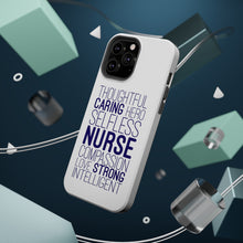 DistinctInk ToughCase for Apple iPhone, Compatible with MagSafe Charging - Thoughtful Caring Hero Selfless Nurse