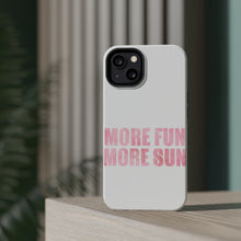 DistinctInk ToughCase for Apple iPhone, Compatible with MagSafe Charging - More Fun More Sun