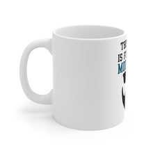 DistinctInk Glossy White Coffee / Tea Mug - This Beard is Fueled by Moonshine