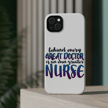 DistinctInk ToughCase for Apple iPhone, Compatible with MagSafe Charging - Behind Every Great Doctor Even Greater Nurse