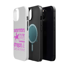 DistinctInk ToughCase for Apple iPhone, Compatible with MagSafe Charging - Sometimes It's the Princess Who Kills the Dragon