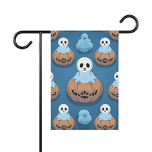 DistinctInk Garden & House Banner / Flag with Ghost Skeleton Pumpkin Pattern Design for Halloween