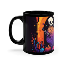 DistinctInk Black Coffee Mug - The Paths We Choose for Halloween LGBTQ+ Pride