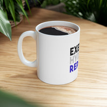 DistinctInk Glossy White Coffee / Tea Mug - Exert Hydrate Repeat