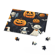 DistinctInk Jigsaw Puzzle with The Halloween Spell Design for Halloween