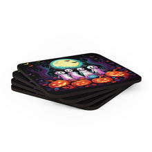 DistinctInk (Set of 4) Corkwood Coasters with Exploring the UnknownDesign for Halloween LGBTQ+ Pride