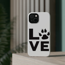DistinctInk ToughCase for Apple iPhone, Compatible with MagSafe Charging - Love - Dog Paw