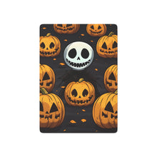 DistinctInk Playing / Poker Cards with Ghastly Skeleton Pumpkins Design for Halloween