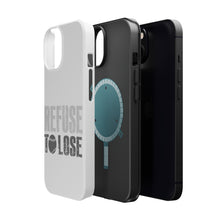 DistinctInk ToughCase for Apple iPhone, Compatible with MagSafe Charging - Refuse to Lose Baseball