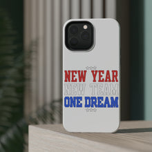 DistinctInk ToughCase for Apple iPhone, Compatible with MagSafe Charging - New Year New Team One Dream