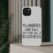 DistinctInk ToughCase for Apple iPhone, Compatible with MagSafe Charging - Plumbers #1 in the #2 Business